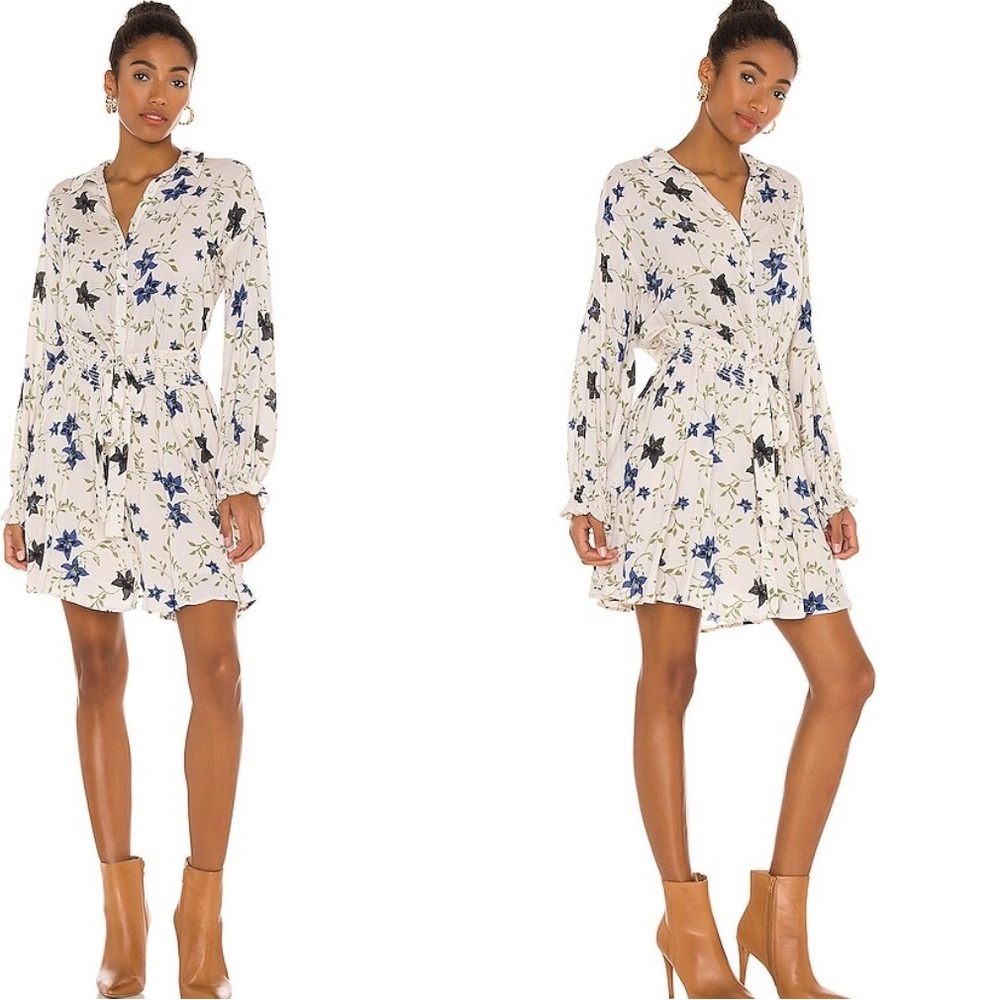 Free People Lighten Up Mini Dress in Tea Combo Size Medium - Picture 8 of 8